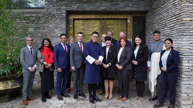 With His Majesty The Fifth King of Bhutan