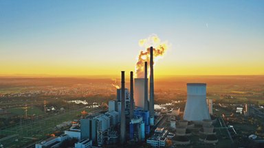 Kohle- und Gaskraftwerk Staudinger am Main in der Nähe von Hanau