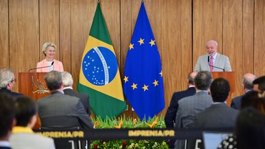 EU-Kommissionspräsidentin Ursula von der Leyen und Brasiliens Präsident Luiz Inácio Lula da Silva.