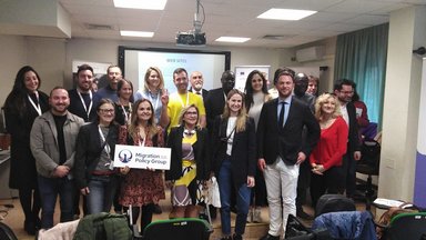 Members of the Migration Policy Group during the Migration working program in Sicily