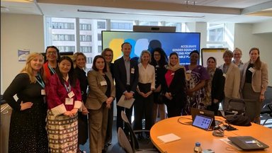 Participantes del seminario en Washington DC