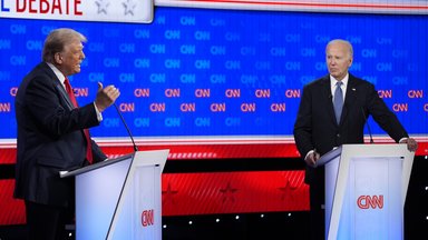 Das erste TV-Duell auf CNN im Juni 2024 zwischen Präsident Joe Biden und Präsidentschaftskandidat Donald Trump