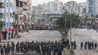 Die Studentenproteste in Bangladesch eskalieren.