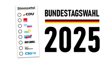 Parties on the 2025 electoral ballot in Germany