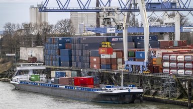 Containerterminal im Rheinhafen Krefeld,