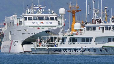 Ein Schiff der chinesischen Küstenwache am 28. April 2025.