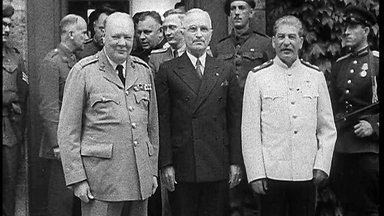 Winston Churchill, Harry Truman und Joseph Stalin 