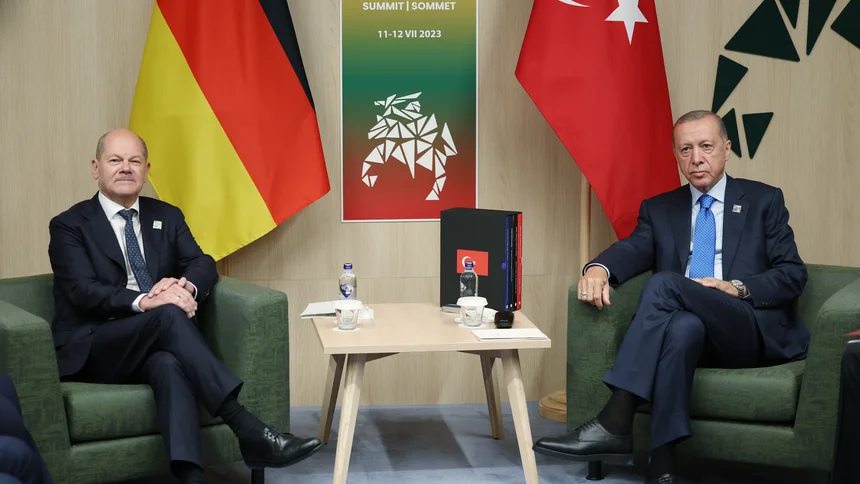 Erdogan und Scholz auf Natogipfel